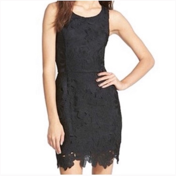 ASTR The Label | Sleeveless Black Lace Overay Cocktail Dress | Size XS - Picture 3 of 11